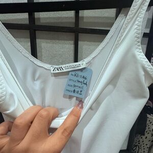 Zara Elegant White Bodysuit